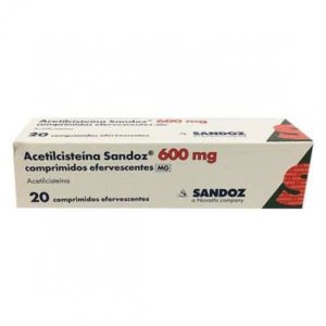 Acetilcisteína Sandoz 600 mg 20 Comprimidos Efervescentes